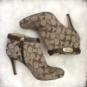 Coach healed booties. Size 7